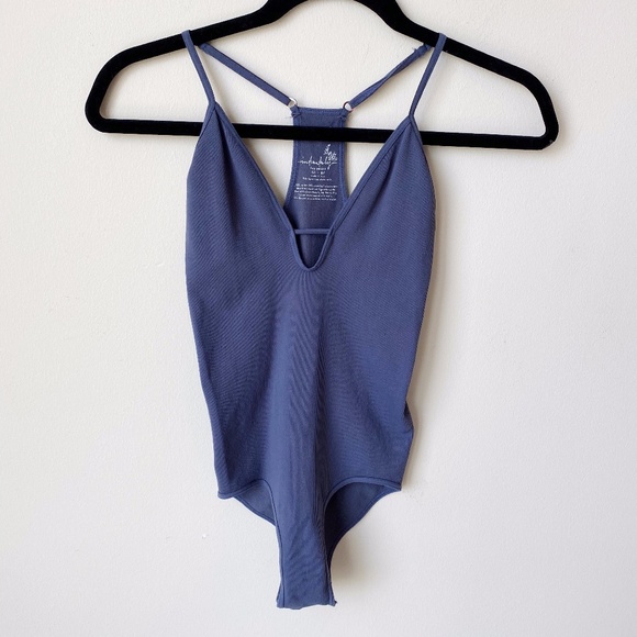 Free People Tops - Free People Intimates Blue Bodysuit